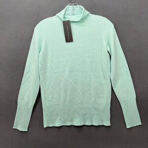 French Connection Sweater Fresh Aqua Roll Neck Jumper Turtleneck Womens XS